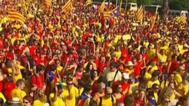 catalonia manifestatie