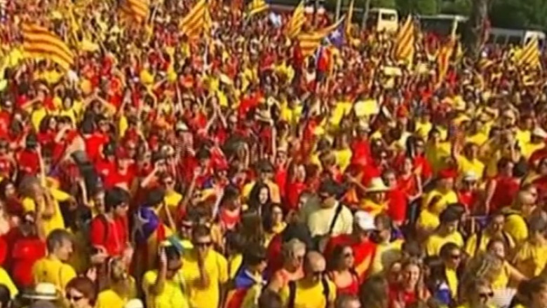 catalonia manifestatie