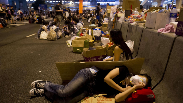 Proteste Hong Kong septembrie 2014 - AFP Mediafax Foto-Xaume Olleros