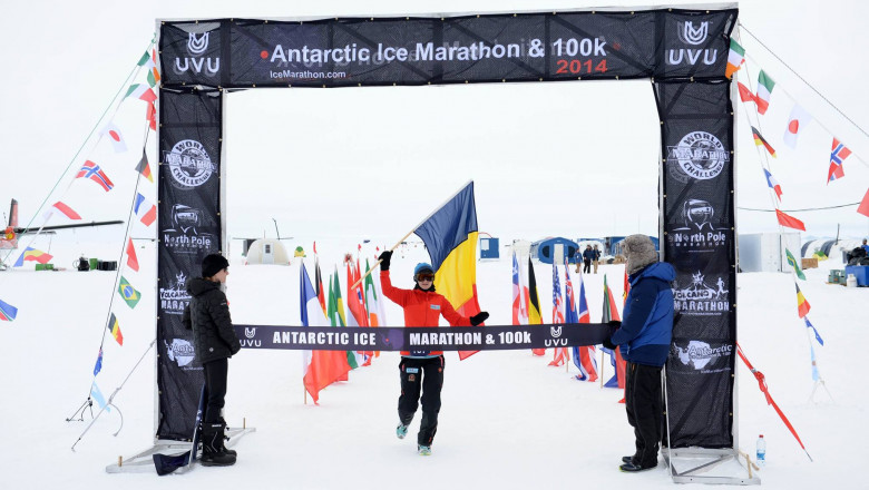 Adriana Istrate - Antarctic Ice Marathon FB