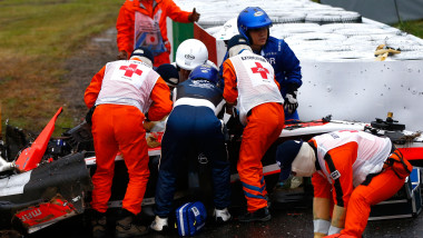 Accident Bianchi Formula 1 Japonia - Getty