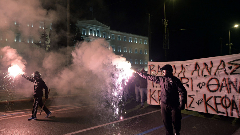 proteste grecia - 7168444-AFP Mediafax Foto-LOUISA GOULIAMAKI 1