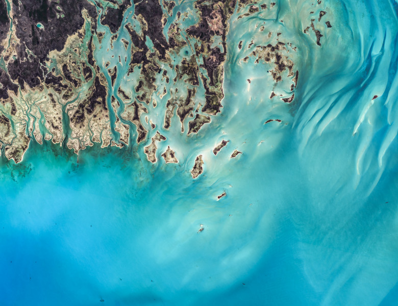 imagine satelit ocean plaja caraibe