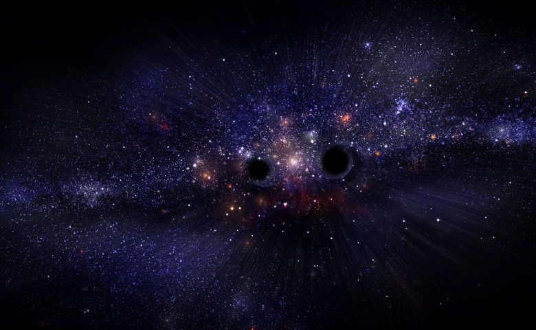 Dark,Galaxy,With,Black,Holes