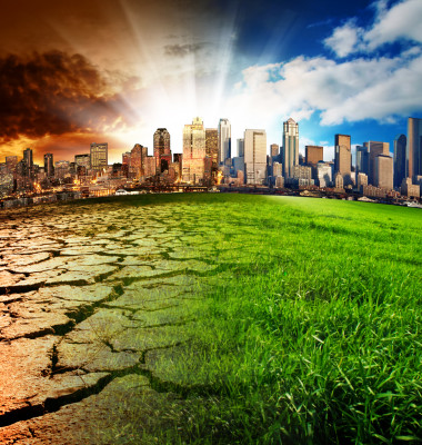 A,City,Showing,The,Effect,Of,Climate,Change