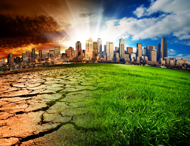 A,City,Showing,The,Effect,Of,Climate,Change