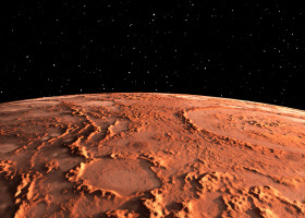 Mars,-,The,Red,Planet.,Martian,Surface,And,Dust,In