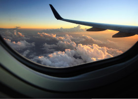 Sunset,View,From,A,Plane