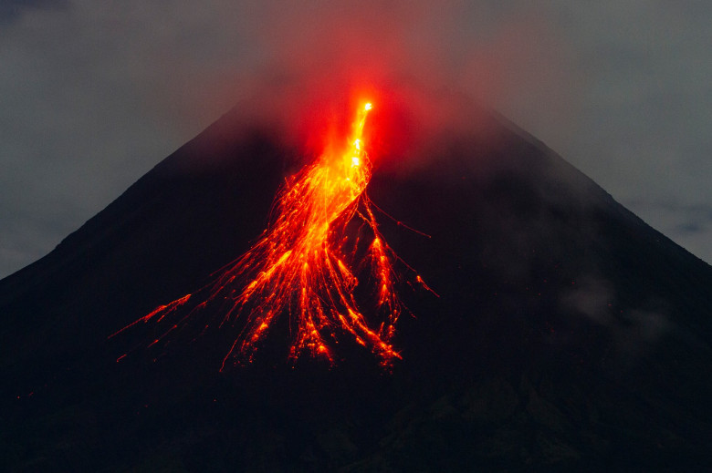 Mount Merapi Spews Lava