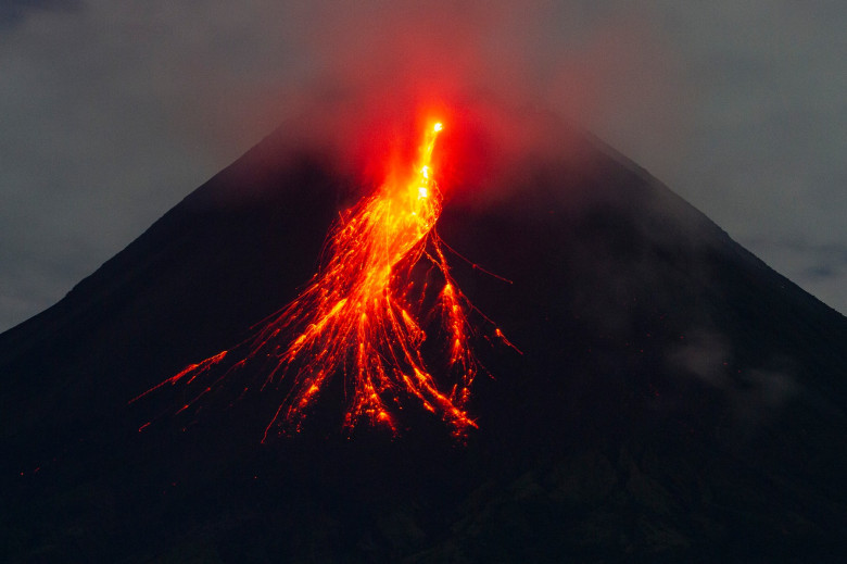 Mount Merapi Spews Lava