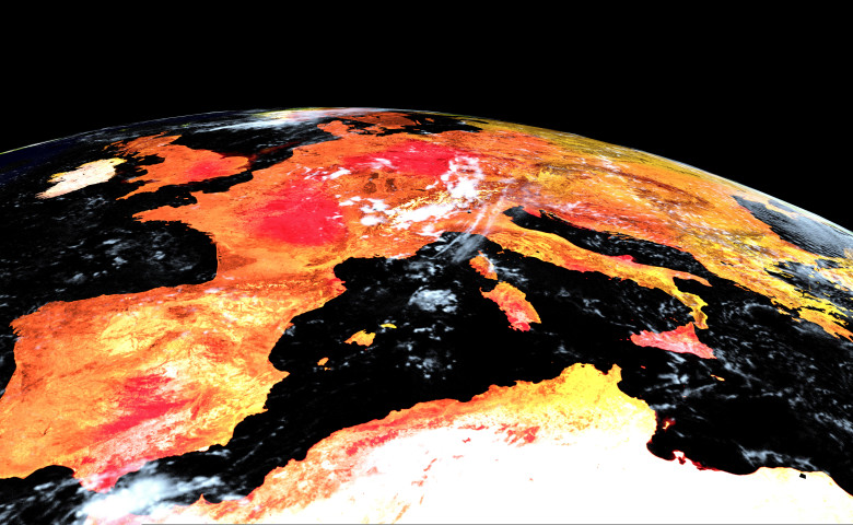 Heatwave,Over,Europe.,Extremely,Detailed,And,Realistic,High,Resolution,3d