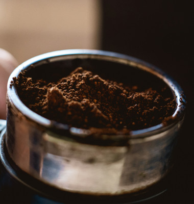 Macro,Shot,Of,A,Ground,Coffee,Beans,brewing,Process,,Morning,Routines