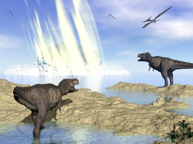 Praful ridicat de un asteroid a provocat o iarnă de 15 ani care a dus la dispariţia dinozaurilor