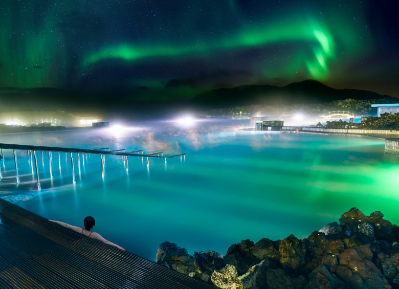 A,Wonderful,Vacation,At,Blue,Lagoon,In,Iceland,With,Northern