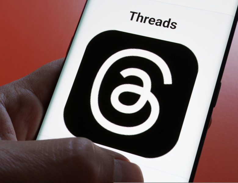 Threads,App,Logo,Seen,On,Screen.,The,New,Application,By