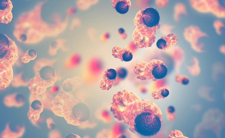 Cancer,Cells,On,Scientific,Background.3d,Illustration