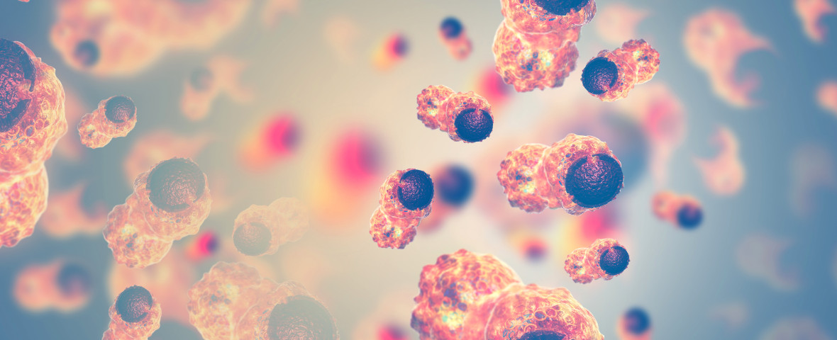 Cancer,Cells,On,Scientific,Background.3d,Illustration