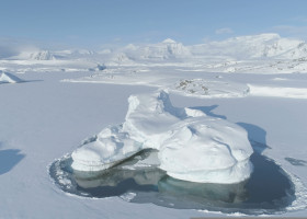 Melting,Ice,-,Iceberg,Frozen.,Antarctica,Aerial,View,Climate,Change.