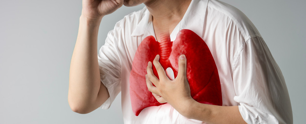 Man,Patients,With,Respiratory,Or,Lung,Diseases,,Bad,Air,,Dust,