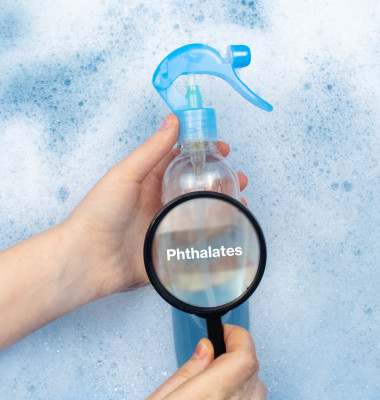 Air,Freshener,Floating,In,Soapy,Water.,Harmful,Composition,Of,Ingredients.