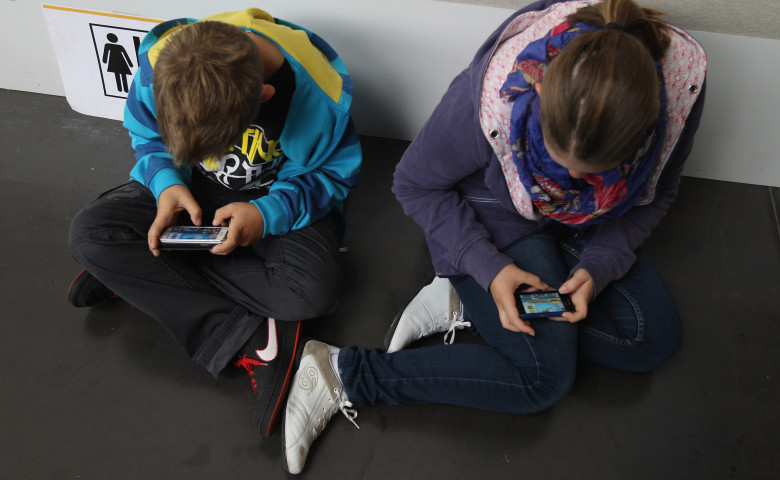 Children Using Smartphones