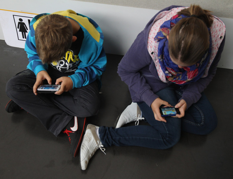 Children Using Smartphones
