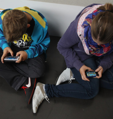 Children Using Smartphones