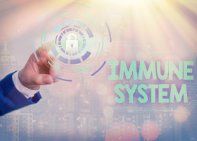 Writing note showing Immune System. Business concept for Complex network work together to defend against germs