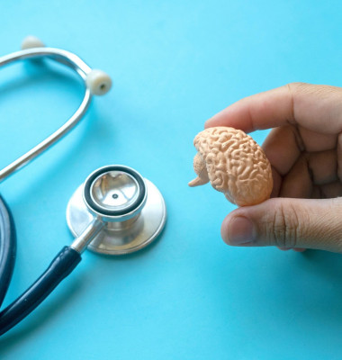 Concept of brain diseases, mental health, Alzheimer's, Parkinson's disease, dementia, stroke, and seizure. Nootropics use to improve memory and neural