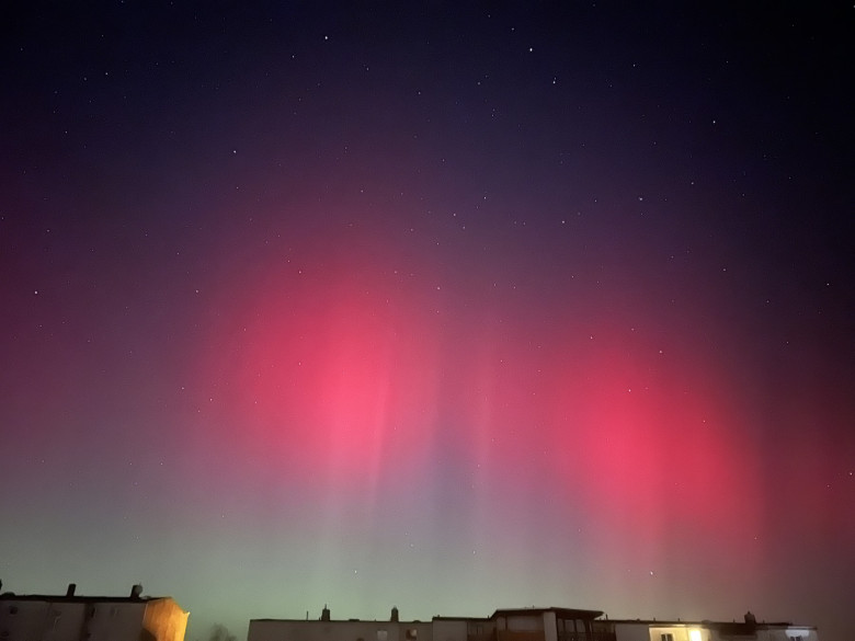 Northern lights over Schwerin