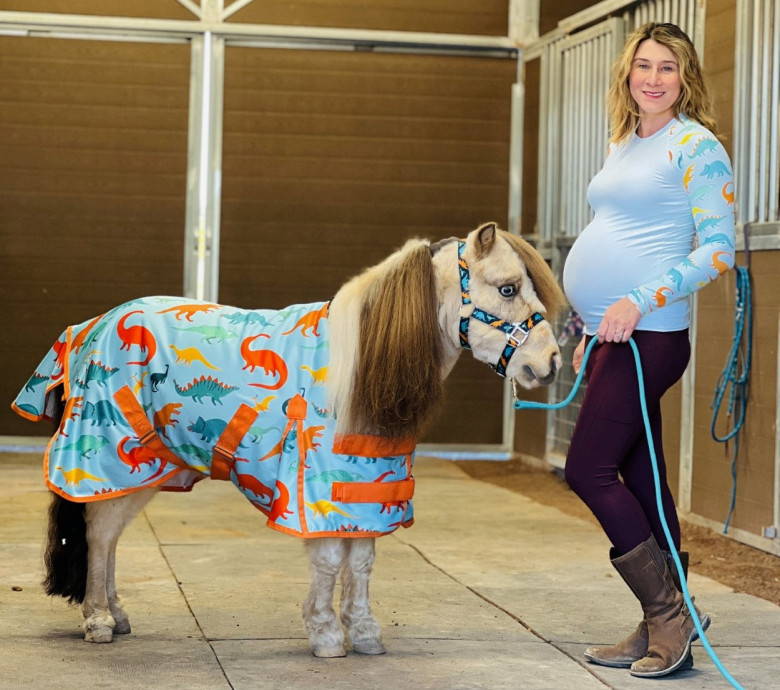 O femeie a devenit virală după ce a recunoscut că face haine pentru cai/ Profimedia