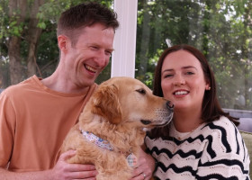 O cățelușă i-a salvat viața stăpânului său, care a intrat în stop cardiac în timp ce dormea/ Foto: Instagram