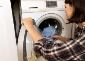 Pisică în mașină de spălat/ Profimedia