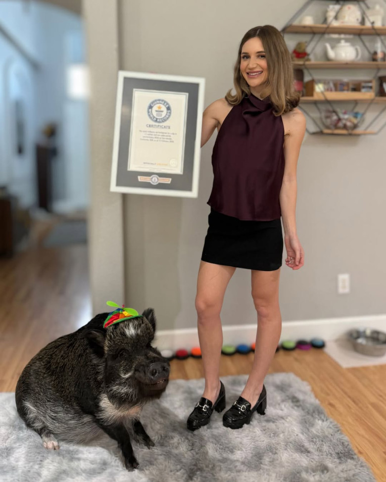 Merlin, porcul „vorbitor” care a cucerit internetul/ Foto: Instagram