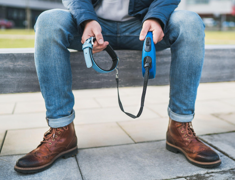 Bărbat cu o lesă goală/ Profimedia