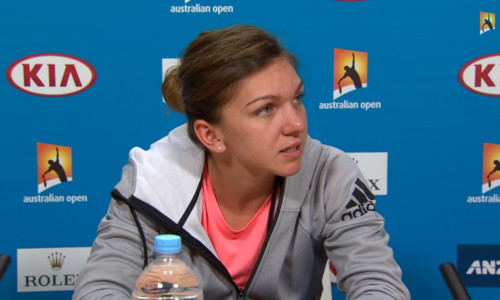 simona halep conferinta