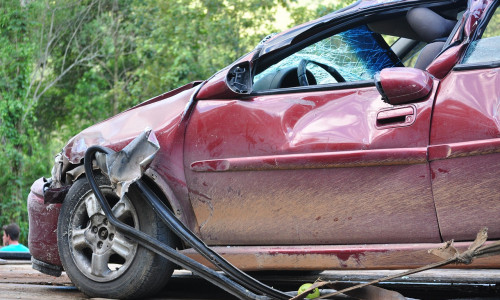 crashed car