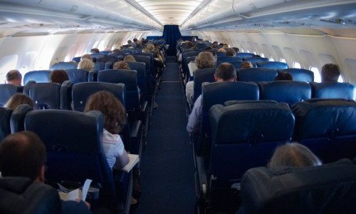Interiorul unui avion