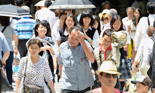 Caniculă în Japonia