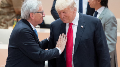 Jean Claude Juncker cu Donald Trump