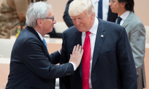 Jean Claude Juncker cu Donald Trump