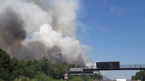 Incendiu aproape de Berlin