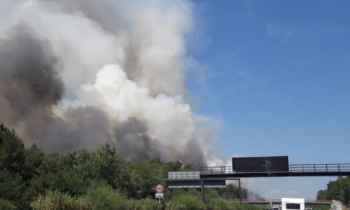 Incendiu aproape de Berlin