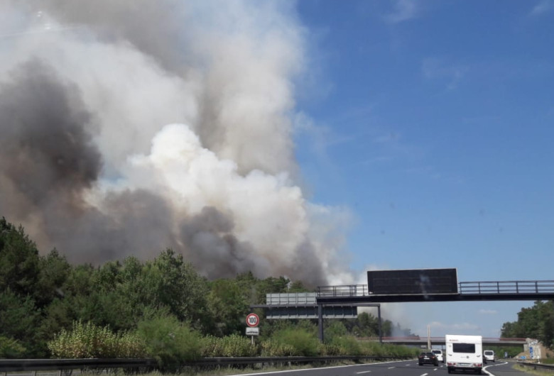 Incendiu aproape de Berlin