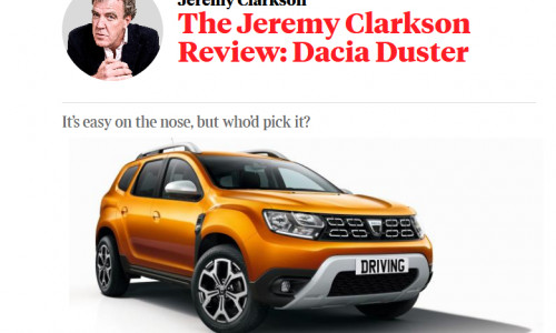 Recenzie Dacia Duster Jeremy Clarkson