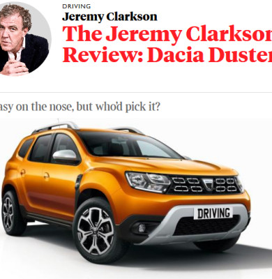 Recenzie Dacia Duster Jeremy Clarkson
