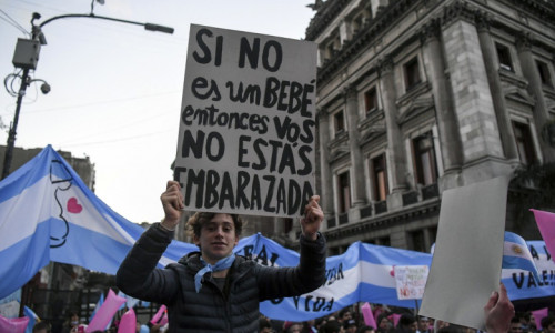 Protest antiavort în Argentina