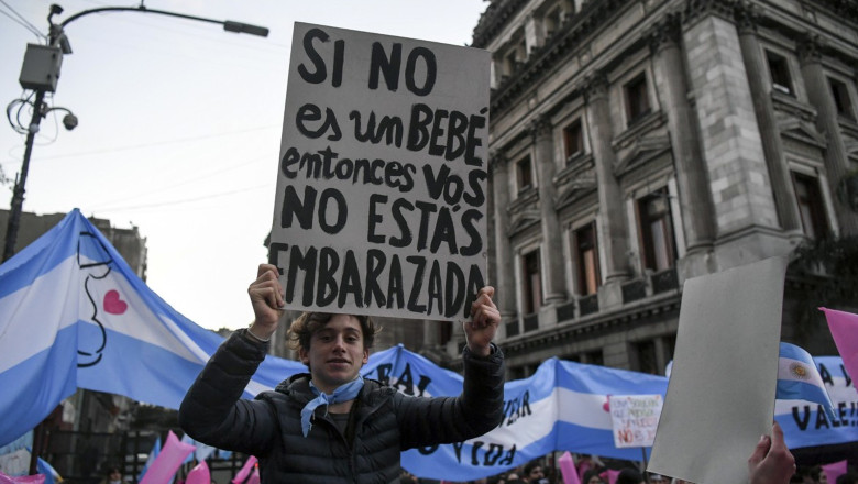 Protest antiavort în Argentina