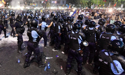 Protestul diasporei, 10 august, Piața Victoriei