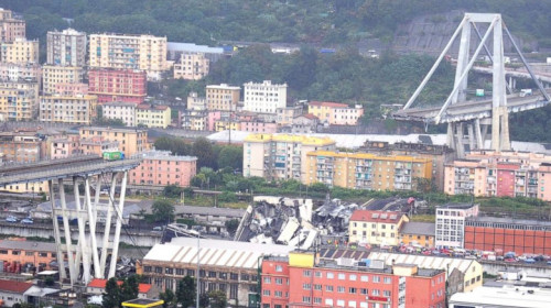 Viaduct prăbușit în Genova